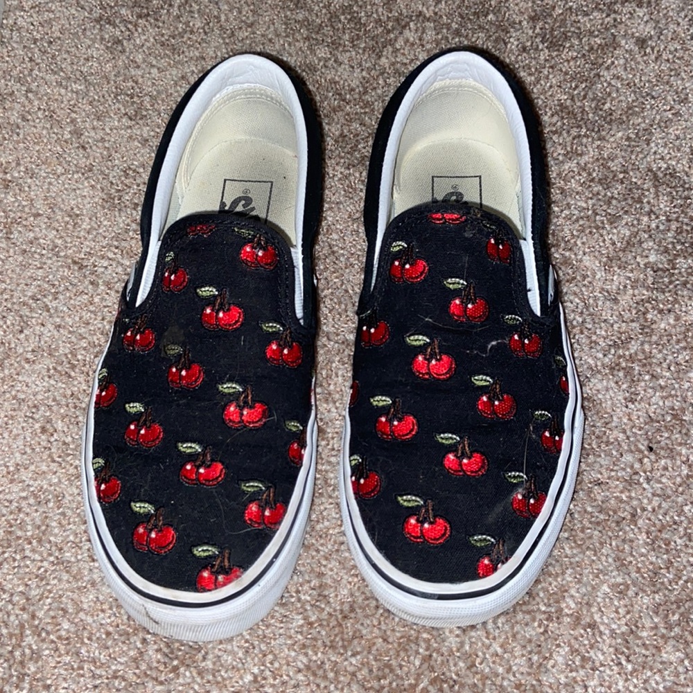vans cherry shoes